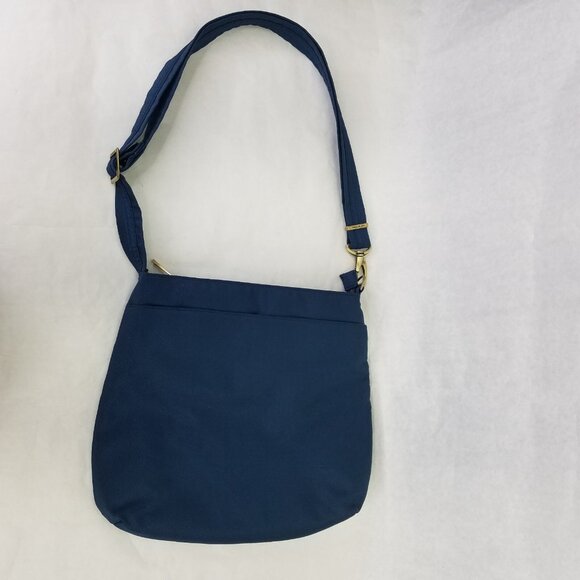 Travelon Bag Women's Navy Quilted Crossbody Purse Messenger Anti-Theft RFID - Picture 5 of 16